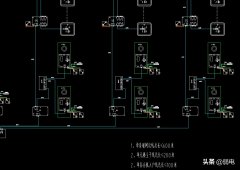 一份楼宇对讲系统图，接线与分机安装图